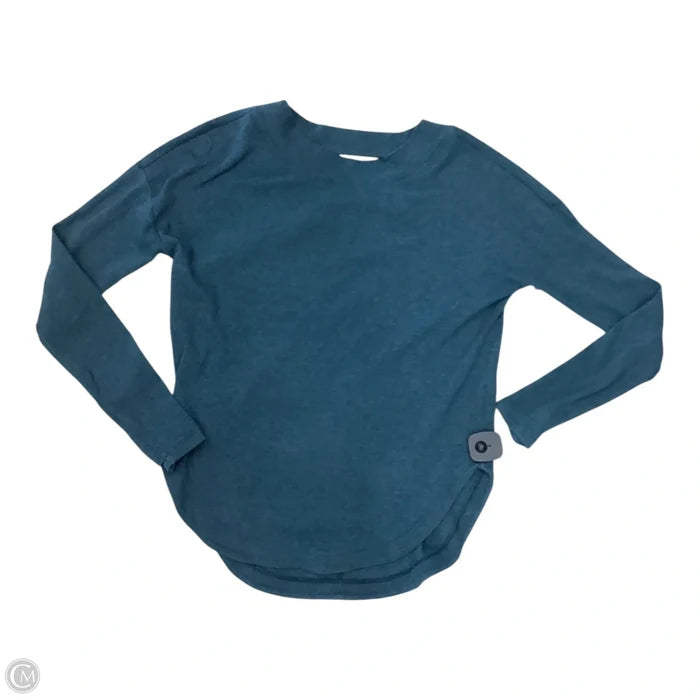 Top Long Sleeve By Athleta In Teal, Size: Xs