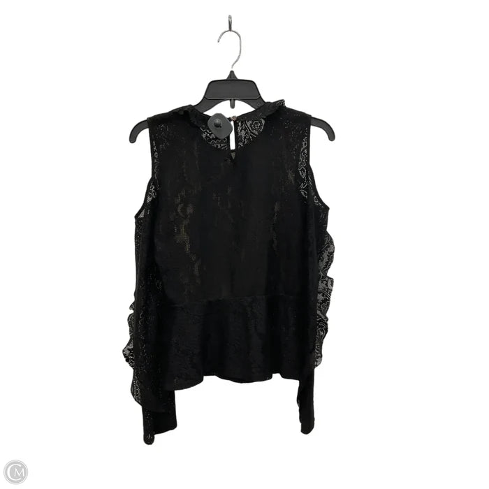 Top Long Sleeve By Bcbgmaxazria In Black, Size: S