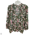 Top Long Sleeve By Caslon In Green & Pink, Size: 2x