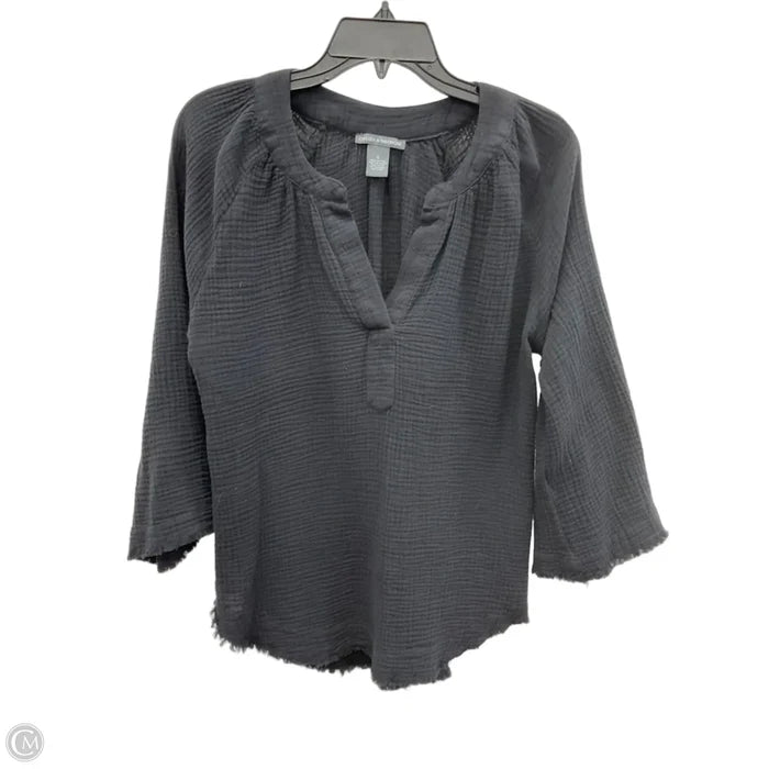 Top Long Sleeve By Chelsea And Theodore In Black, Size: S