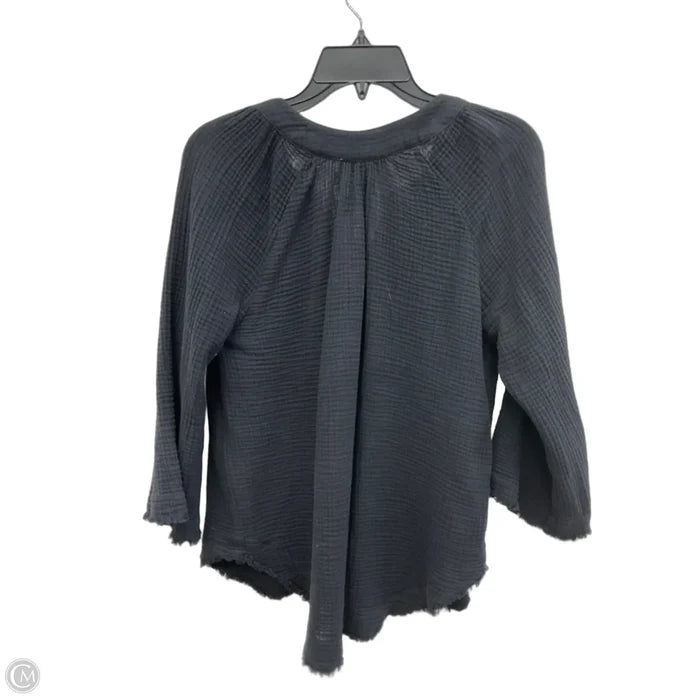 Top Long Sleeve By Chelsea And Theodore In Black, Size: S