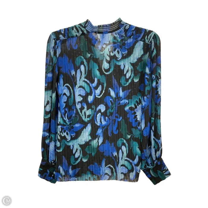 Top Long Sleeve By Chicos In Blue, Size: S
