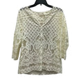 Top Long Sleeve By Chicos In Cream, Size: S