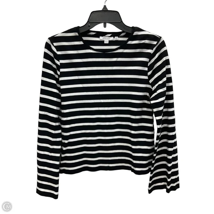 Top Long Sleeve By Chicos In Striped Pattern, Size: M