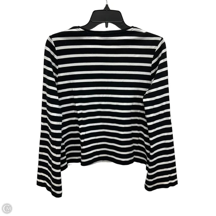 Top Long Sleeve By Chicos In Striped Pattern, Size: M