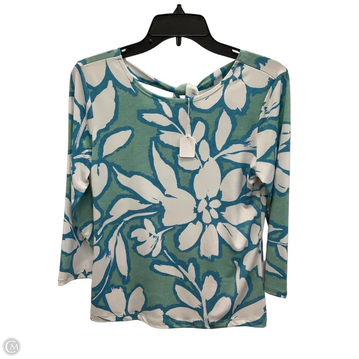 Top Long Sleeve By Clara Sun Woo In Blue & Green, Size: Xs