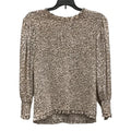 Top Long Sleeve By Express In Animal Print, Size: L