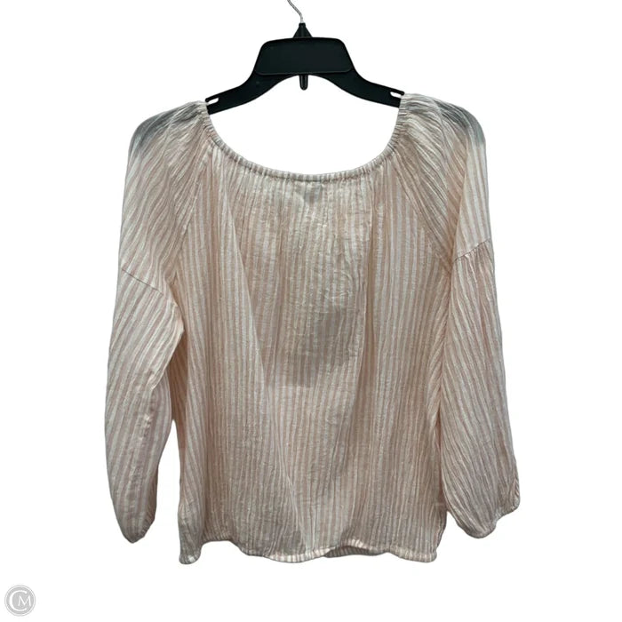 Top Long Sleeve By Gap In Striped Pattern, Size: S