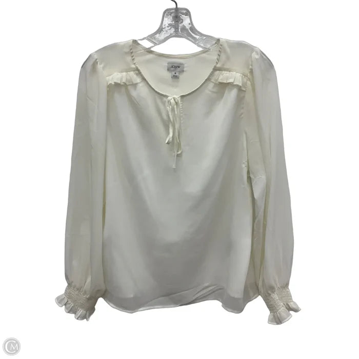 Top Long Sleeve By J. Crew In Cream, Size: S