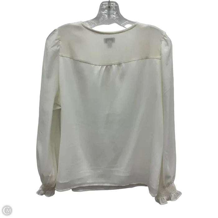 Top Long Sleeve By J. Crew In Cream, Size: S