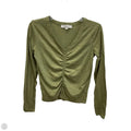 Top Long Sleeve By Loft In Green, Size: S
