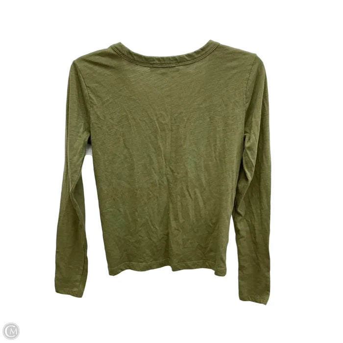 Top Long Sleeve By Loft In Green, Size: S