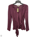 Top Long Sleeve By Loft In Maroon, Size: Sp