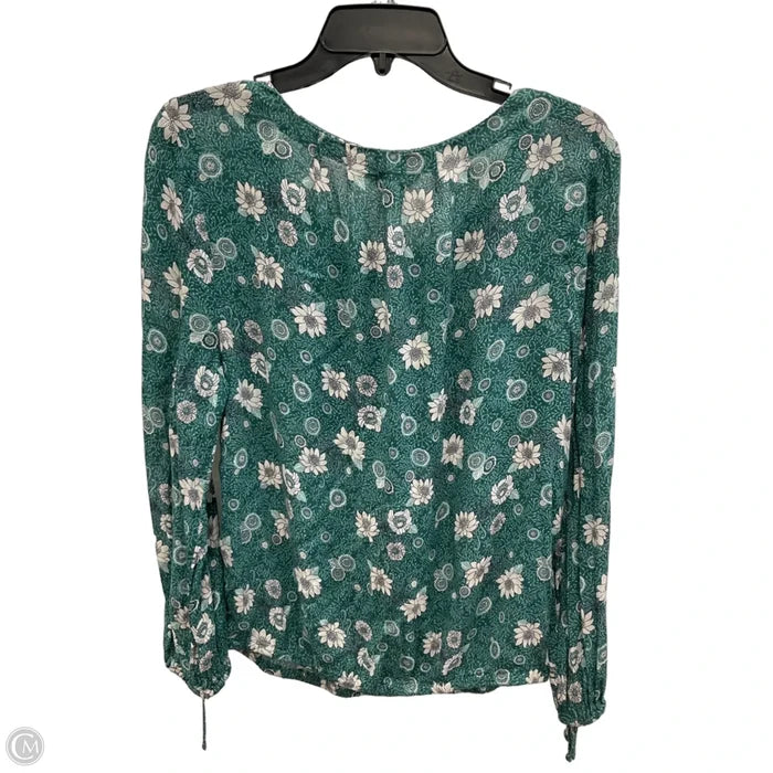 Top Long Sleeve By Lucky Brand In Green, Size: M