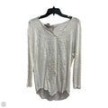 Top Long Sleeve By Lucky Brand In White, Size: M