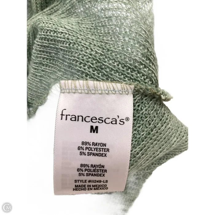 Top Long Sleeve By Mi Ami In Green, Size: M
