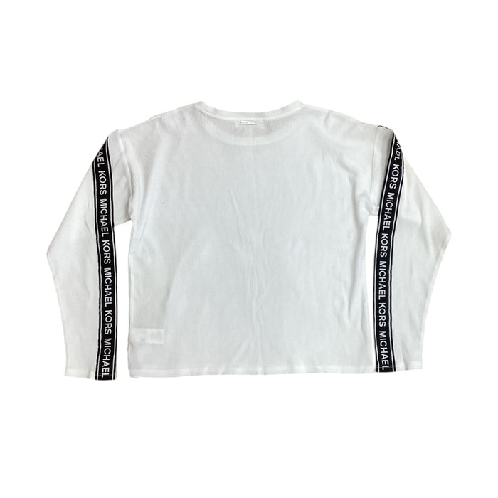 Top Long Sleeve By Michael By Michael Kors In White, Size: L