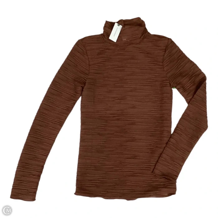 Top Long Sleeve By Pilcro In Bronze, Size: Xs