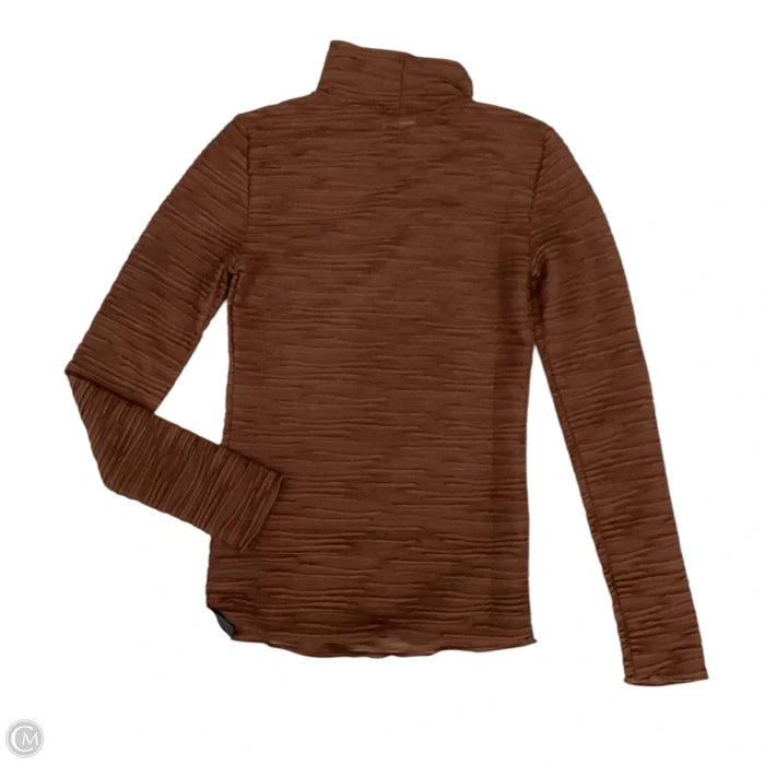 Top Long Sleeve By Pilcro In Bronze, Size: Xs