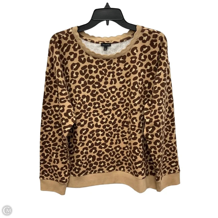 Top Long Sleeve By Talbots In Animal Print, Size: L