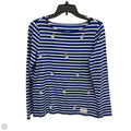 Top Long Sleeve By Talbots In Blue & White, Size: Xs
