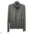Top Long Sleeve By Talbots In Grey, Size: Xl