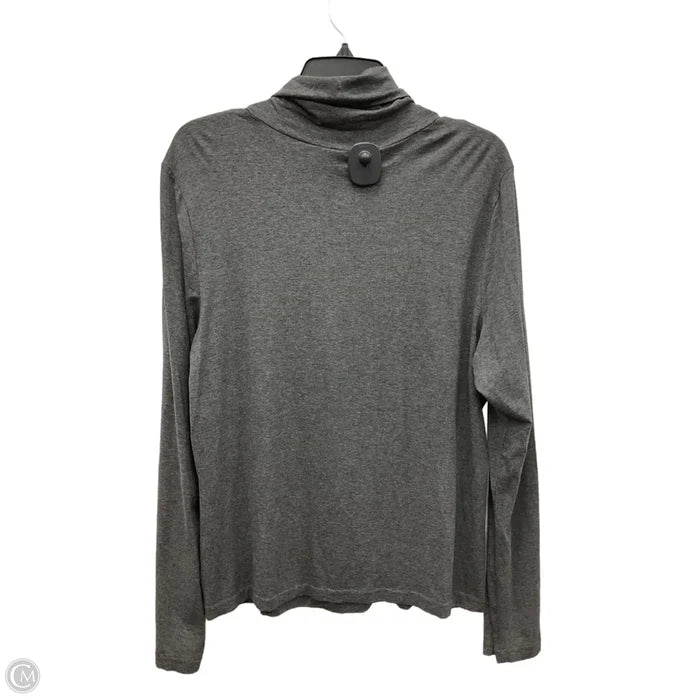Top Long Sleeve By Talbots In Grey, Size: Xl
