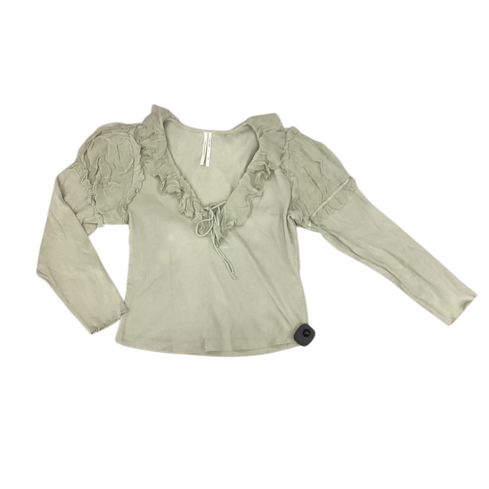Top Ls By Anthropologie In Green, Size:Xlp