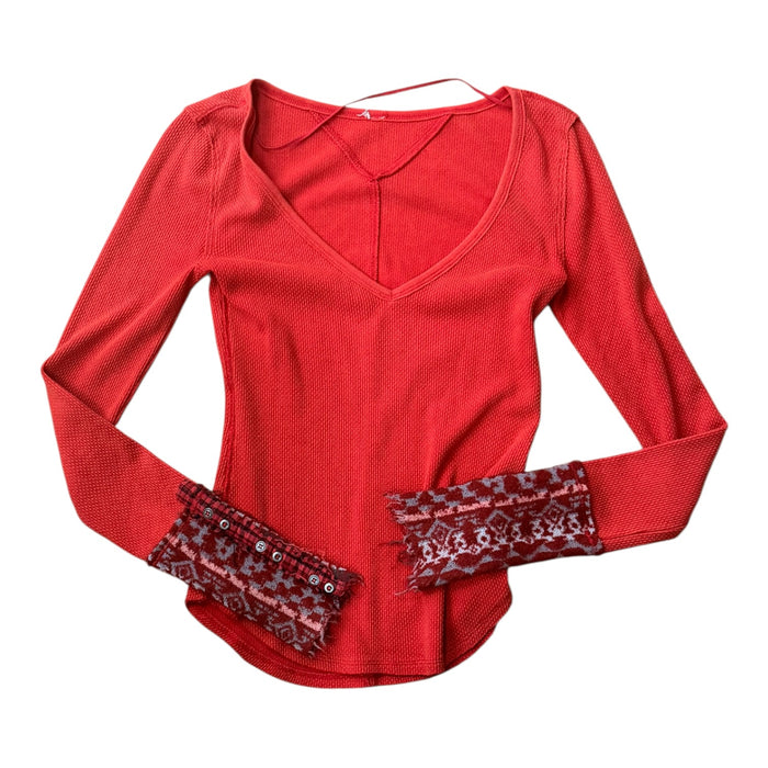 Top Ls By Free People In Red, Size:S