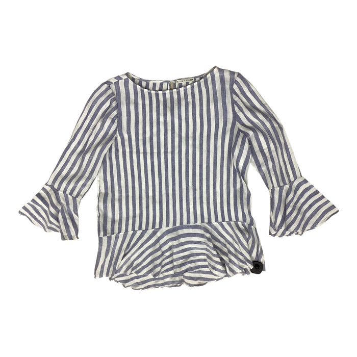 Top Ls Designer By Alice + Olivia In Striped Pattern, Size:L