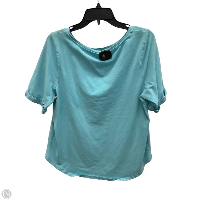 Top Short Sleeve Basic By Chicos In Blue, Size: L