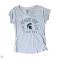 Top Short Sleeve Basic By Clothes Mentor In Green & Grey, Size: M