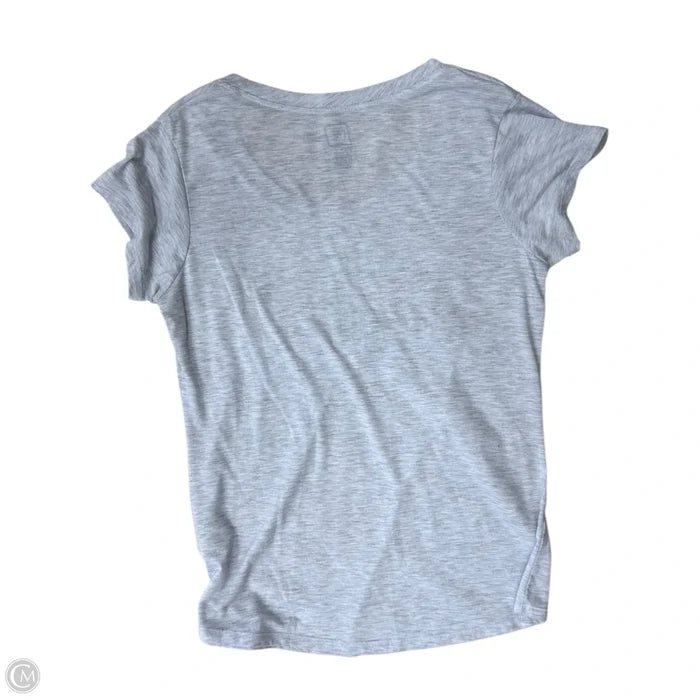 Top Short Sleeve Basic By Clothes Mentor In Green & Grey, Size: M