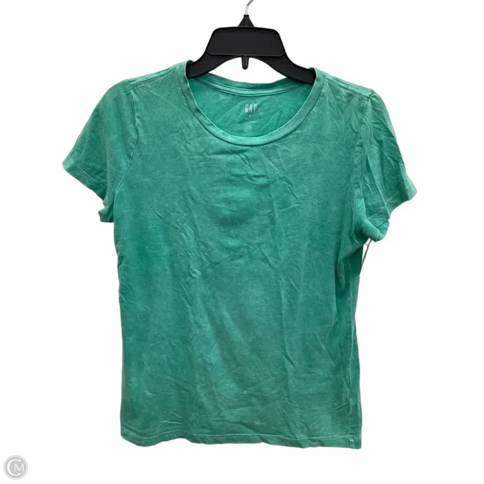 Top Short Sleeve Basic By Gap In Green, Size: S