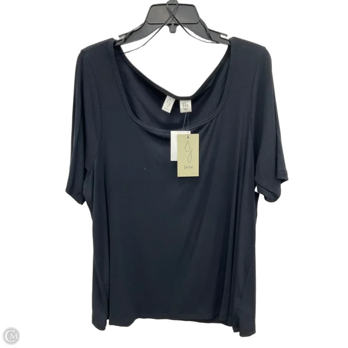 Top Short Sleeve Basic By Joie In Black, Size: 2x