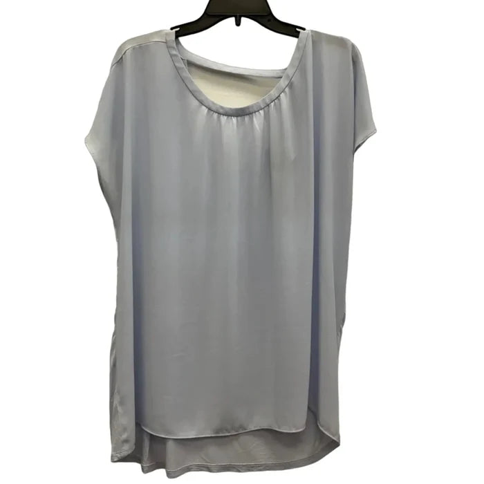 Top Short Sleeve Basic By Loft In Blue, Size: Xl