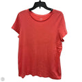 Top Short Sleeve Basic By St Johns Bay In Coral, Size: 1x
