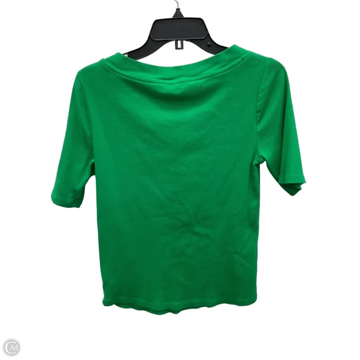 Top Short Sleeve Basic By Talbots In Green, Size: M