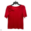 Top Short Sleeve Basic By Talbots In Red, Size: S