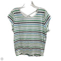 Top Short Sleeve Basic By Talbots In Striped Pattern, Size: 1x