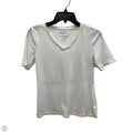 Top Short Sleeve Basic By Talbots In White, Size: Sp
