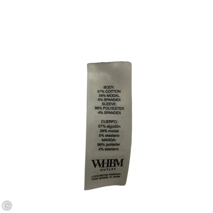 Top Short Sleeve Basic By White House Black Market In White, Size: L