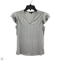 Top Short Sleeve By Adrianna Papell In White, Size: S