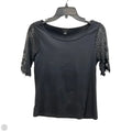 Top Short Sleeve By Ann Taylor In Black, Size: Xs