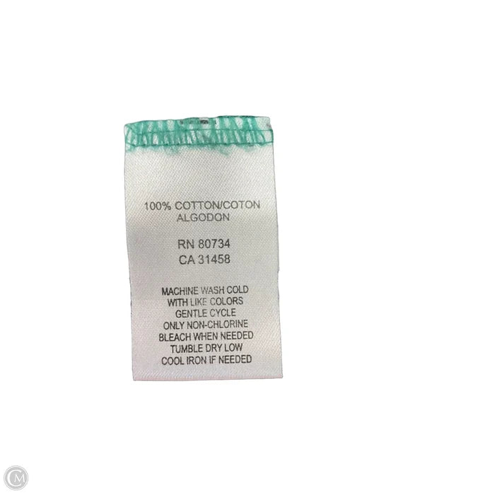 Top Short Sleeve By Bcbgmaxazria In Teal, Size: Xs