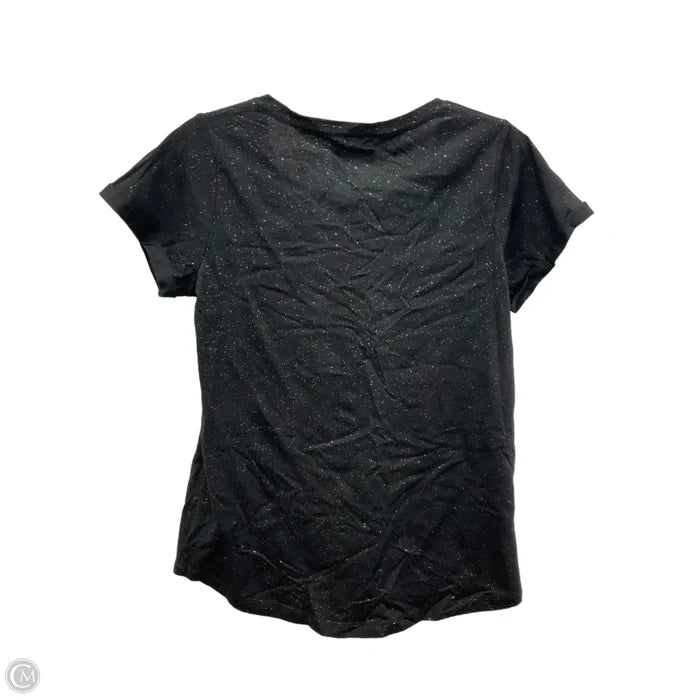 Top Short Sleeve By Clothes Mentor In Black, Size: M