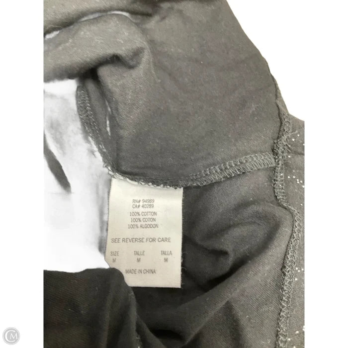 Top Short Sleeve By Clothes Mentor In Black, Size: M