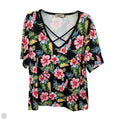 Top Short Sleeve By Clothes Mentor In Floral Print, Size: Xxl