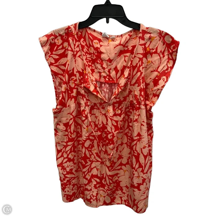 Top Short Sleeve By Gap In Orange, Size: Xl