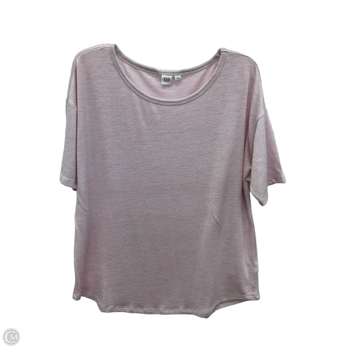 Top Short Sleeve By Gap In Pink, Size: L